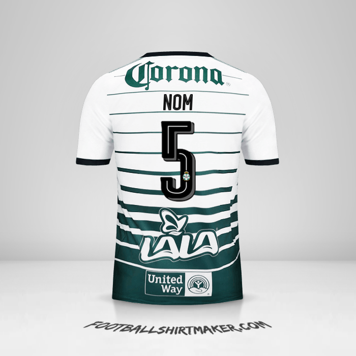 Maillot Santos Laguna 2017/18 -  nom - 5