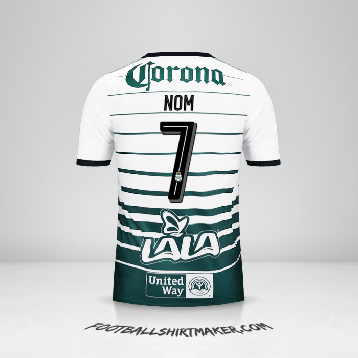 Maillot Santos Laguna 2017/18 -  nom - 7