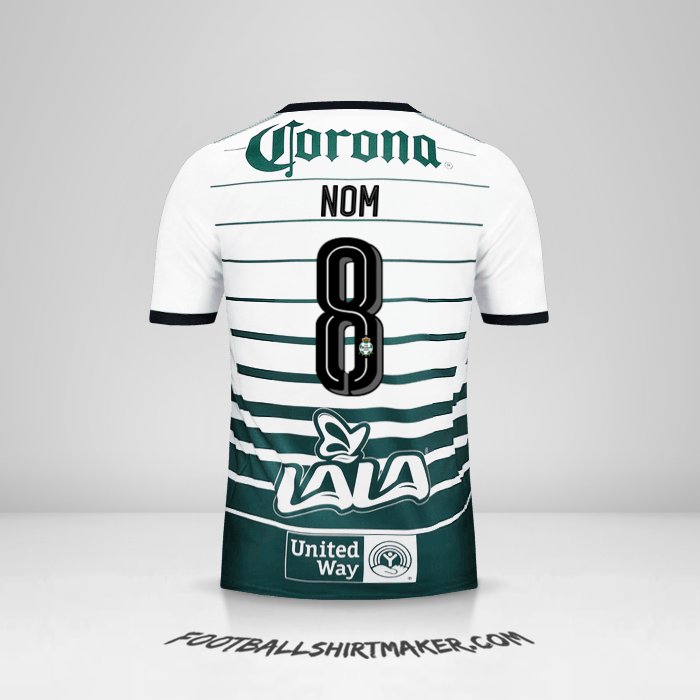 Maillot Santos Laguna 2017/18 -  nom - 8