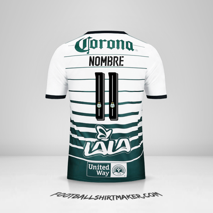 Camiseta Santos Laguna 2017/18 -  nombre - 11