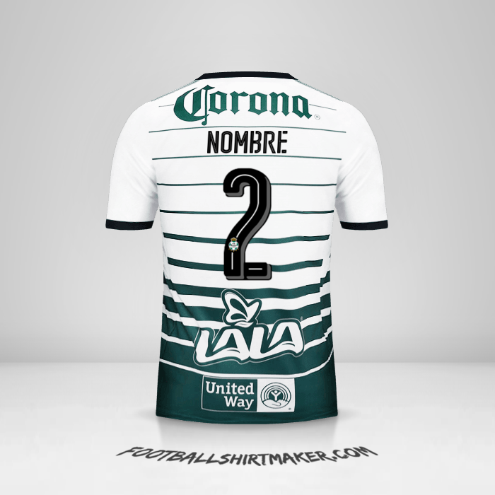 Jersey Santos Laguna 2017/18 -  nombre - 2
