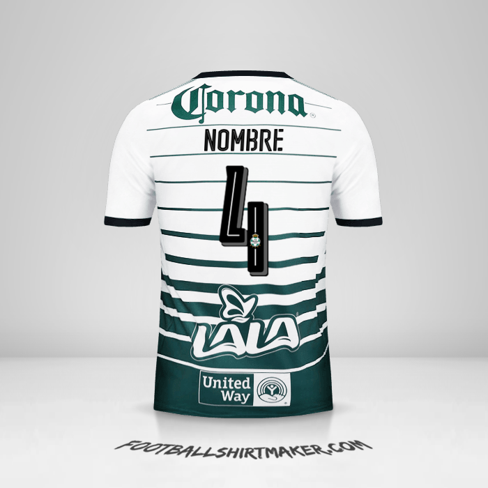 Jersey Santos Laguna 2017/18 -  nombre - 4