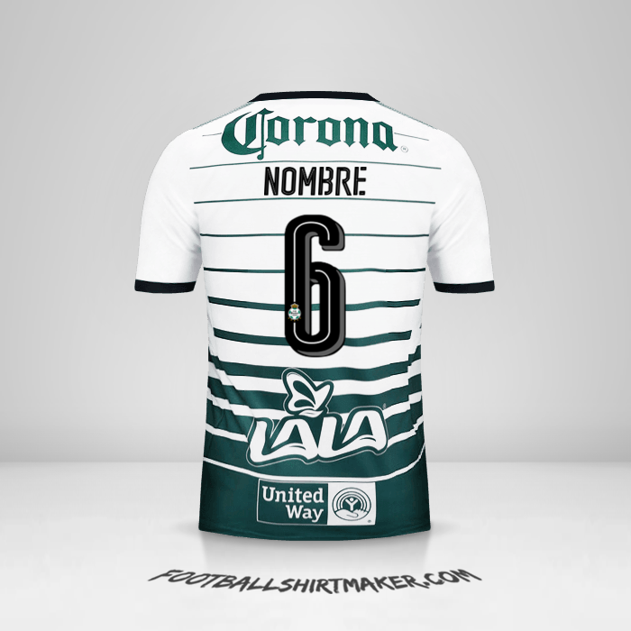 Jersey Santos Laguna 2017/18 -  nombre - 6