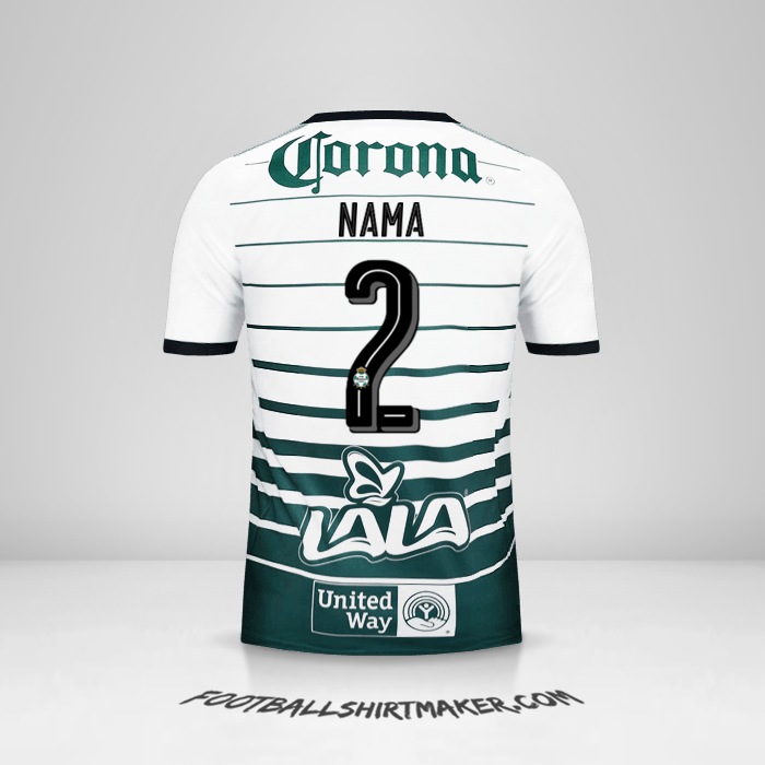 Jersey Santos Laguna 2017/18 -  nama - 2