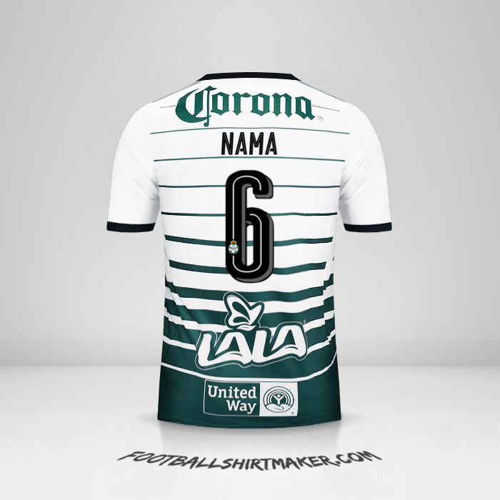 Jersey Santos Laguna 2017/18 -  nama - 6