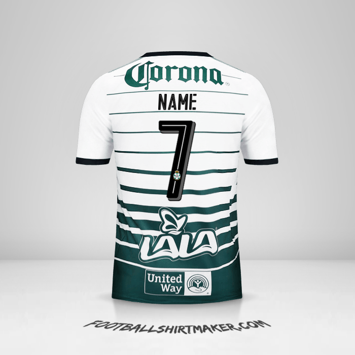 Jersey Santos Laguna 2017/18 -  name - 7