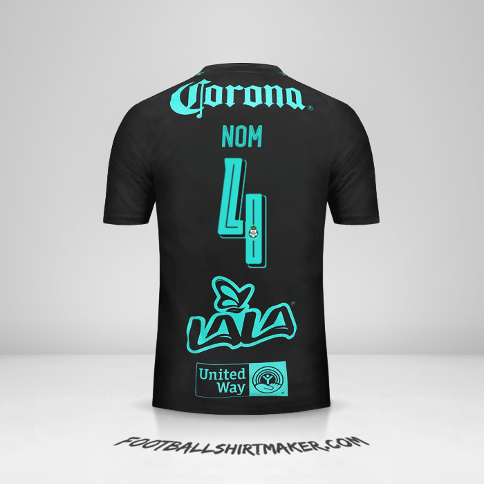 Maillot Santos Laguna 2017/18 Extérieur -  nom - 4