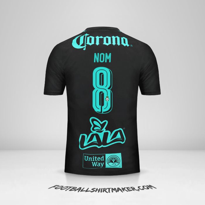 Maillot Santos Laguna 2017/18 Extérieur -  nom - 8
