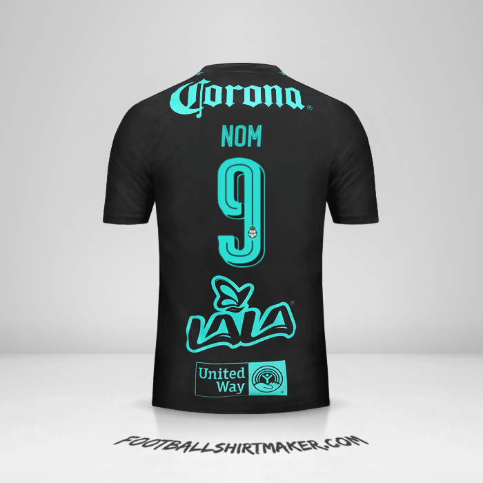 Maillot Santos Laguna 2017/18 Extérieur -  nom - 9