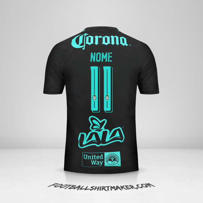 Camisola Santos Laguna 2017/18 Alternativa -  nome - 11