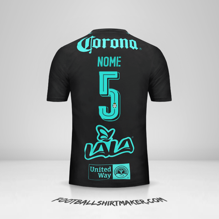 Maglia Santos Laguna 2017/18 Seconda -  nome - 5
