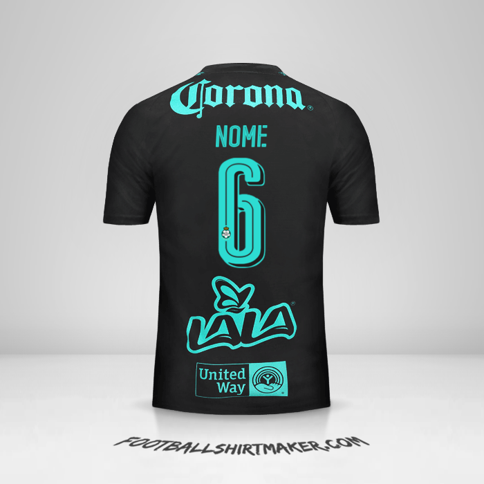 Maglia Santos Laguna 2017/18 Seconda -  nome - 6