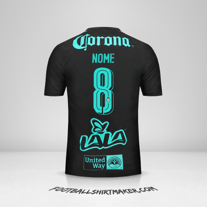 Camisola Santos Laguna 2017/18 Alternativa -  nome - 8
