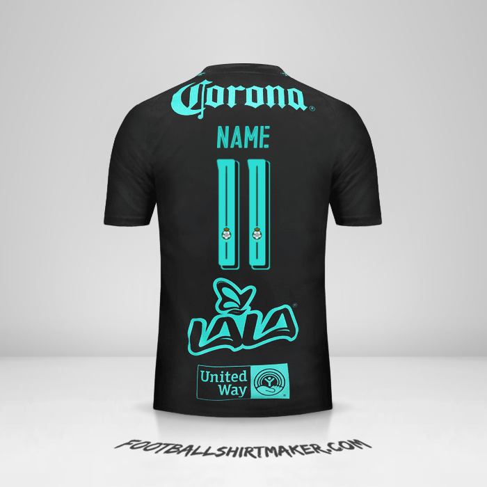 Jersey Santos Laguna 2017/18 Away -  name - 11