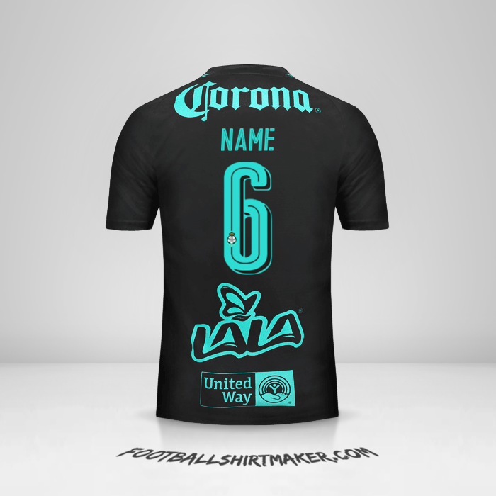 Trikot Santos Laguna 2017/18 Auswärts -  name - 6