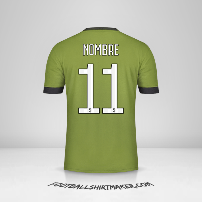 Jersey Juventus FC 2017/18 Tercera -  nombre - 11