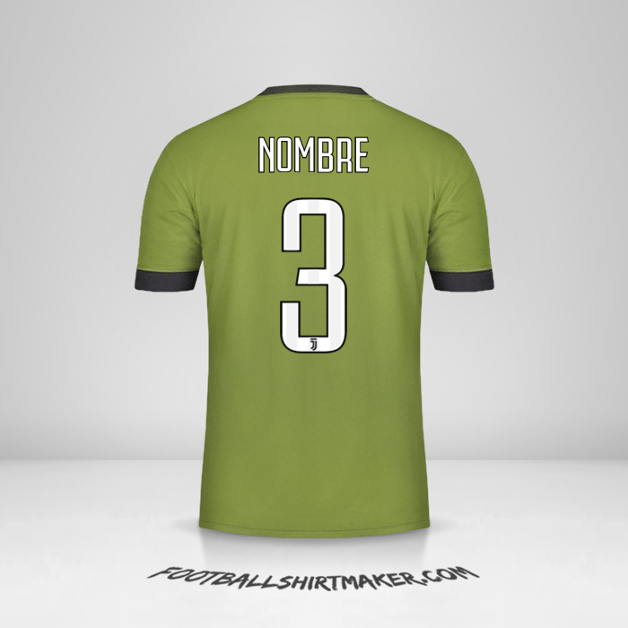 Jersey Juventus FC 2017/18 Tercera -  nombre - 3
