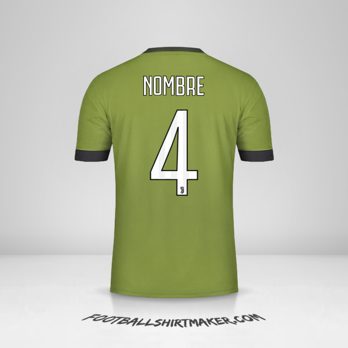 Jersey Juventus FC 2017/18 Tercera -  nombre - 4