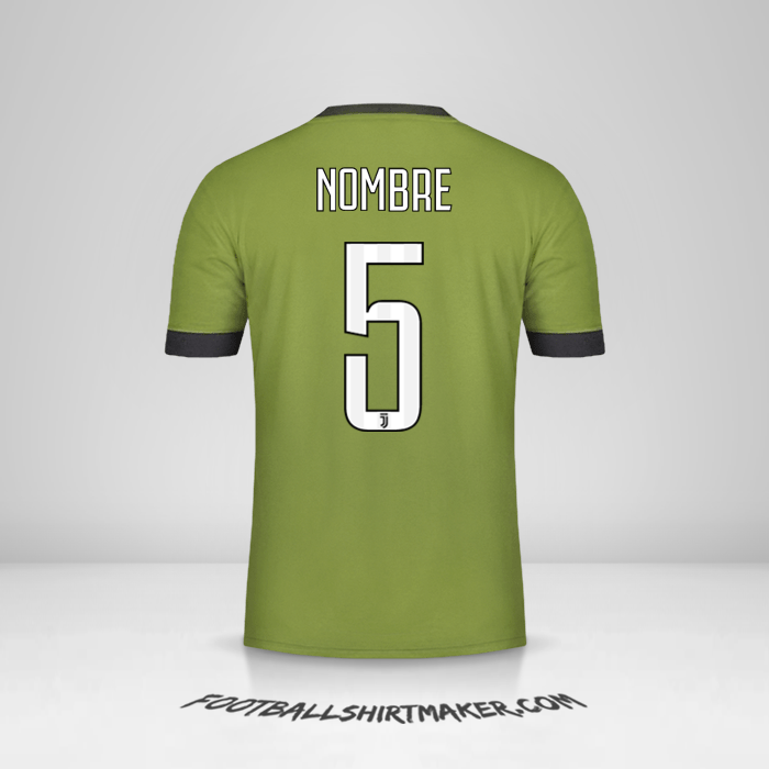 Jersey Juventus FC 2017/18 Tercera -  nombre - 5