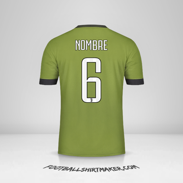 Jersey Juventus FC 2017/18 Tercera -  nombre - 6