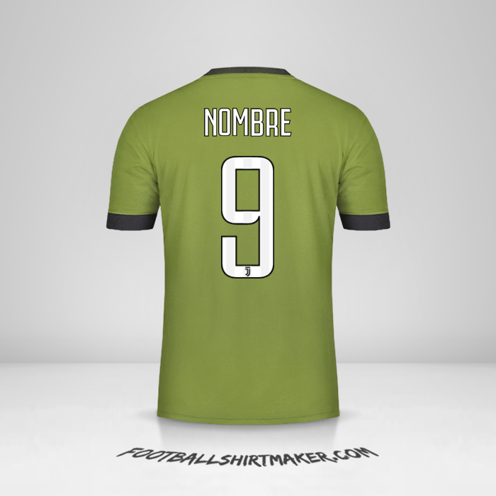 Jersey Juventus FC 2017/18 Tercera -  nombre - 9