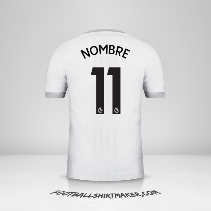 Jersey Manchester United 2017/18 Tercera -  nombre - 11