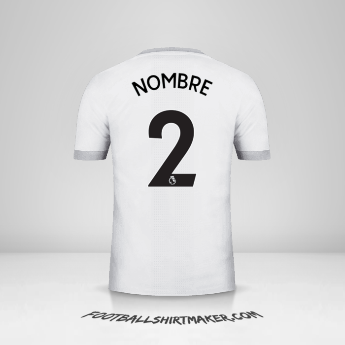 Jersey Manchester United 2017/18 Tercera -  nombre - 2