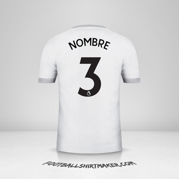 Jersey Manchester United 2017/18 Tercera -  nombre - 3
