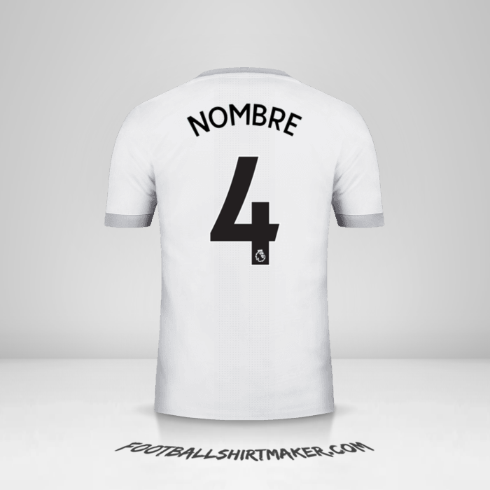Jersey Manchester United 2017/18 Tercera -  nombre - 4