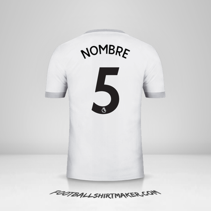Camiseta Manchester United 2017/18 Tercera -  nombre - 5