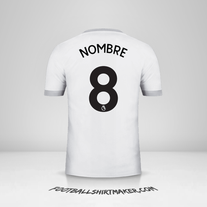 Jersey Manchester United 2017/18 Tercera -  nombre - 8