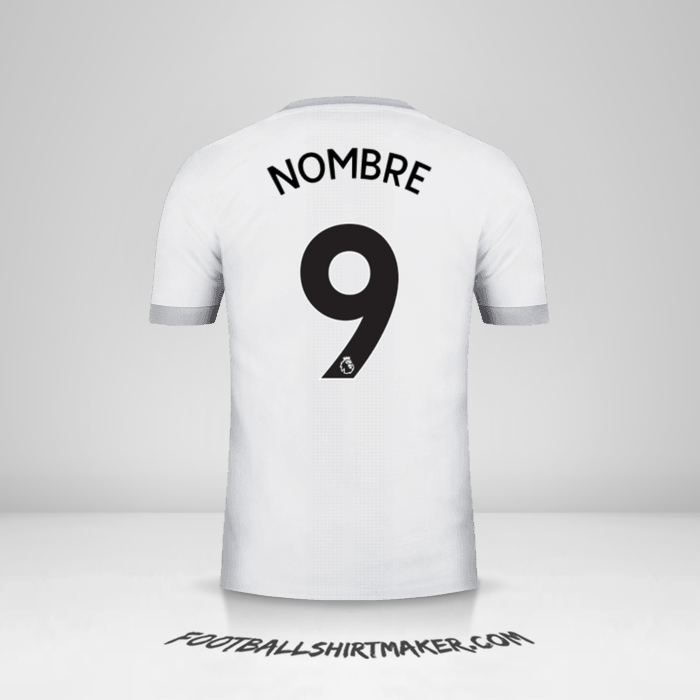 Jersey Manchester United 2017/18 Tercera -  nombre - 9