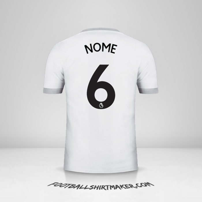 Camisa Manchester United 2017/18 Terceira -  nome - 6