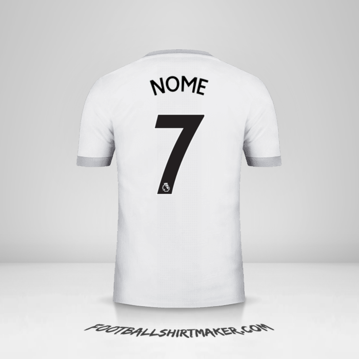 Camisa Manchester United 2017/18 Terceira -  nome - 7