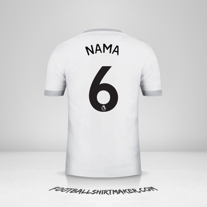Jersey Manchester United 2017/18 Ketiga -  nama - 6