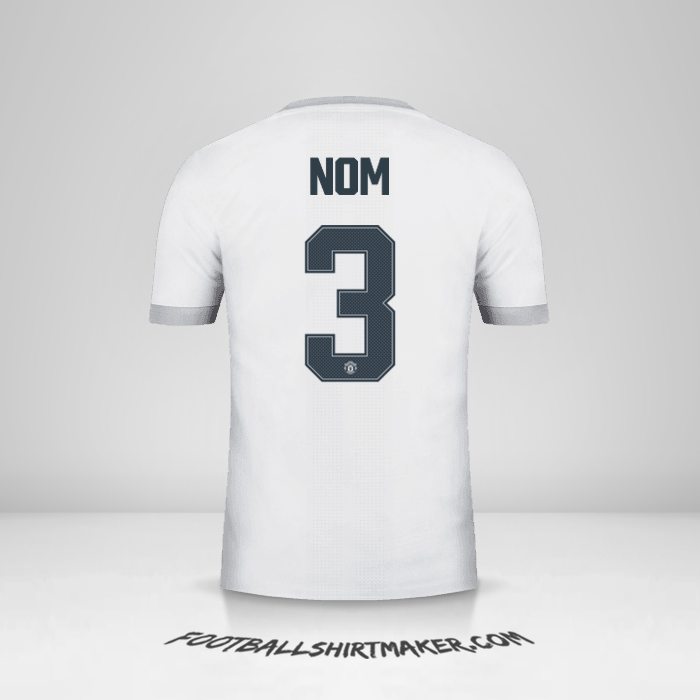 Maillot Manchester United Cup 2017/18 Troisième -  nom - 3