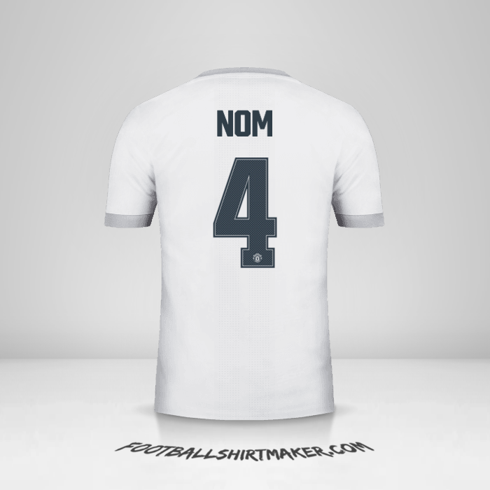 Maillot Manchester United Cup 2017/18 Troisième -  nom - 4