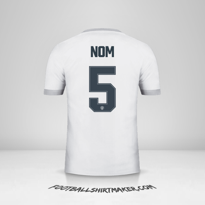 Maillot Manchester United Cup 2017/18 Troisième -  nom - 5