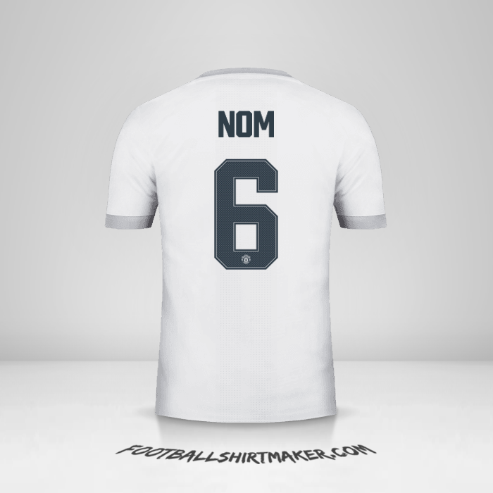 Maillot Manchester United Cup 2017/18 Troisième -  nom - 6