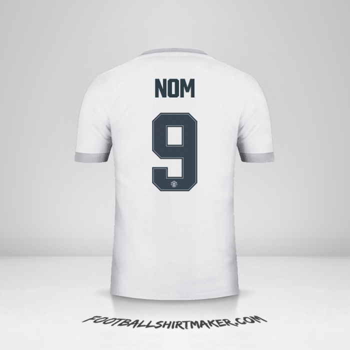 Maillot Manchester United Cup 2017/18 Troisième -  nom - 9