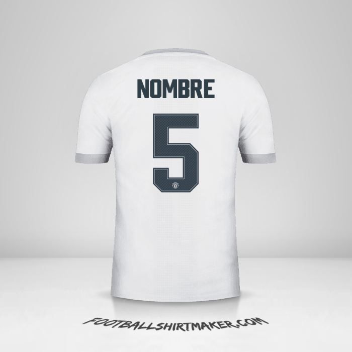 Jersey Manchester United Cup 2017/18 Tercera -  nombre - 5