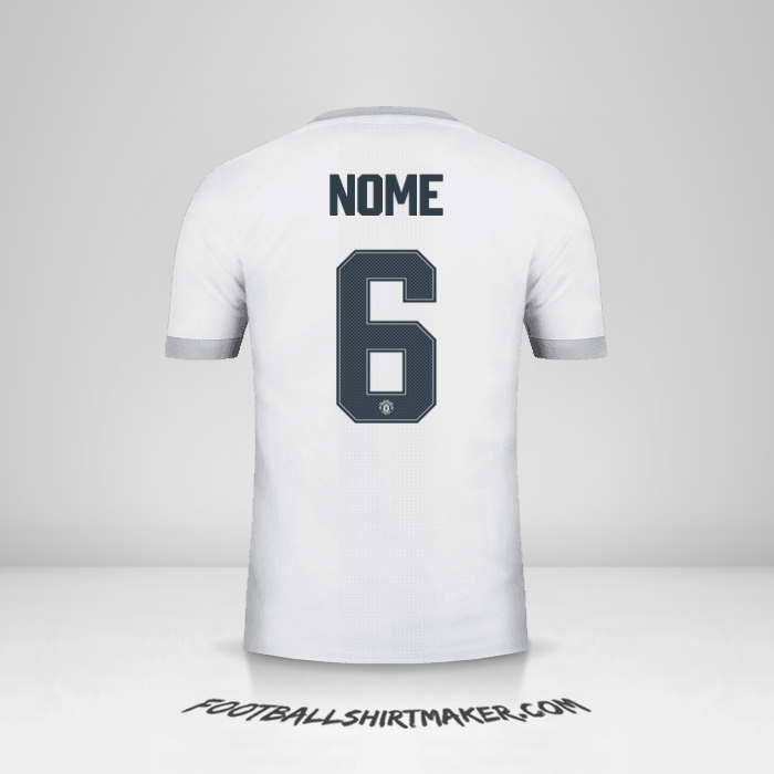 Camisa Manchester United Cup 2017/18 Terceira -  nome - 6