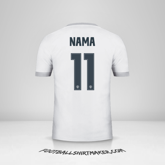 Jersey Manchester United Cup 2017/18 Ketiga -  nama - 11