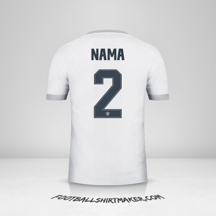 Jersey Manchester United Cup 2017/18 Ketiga -  nama - 2