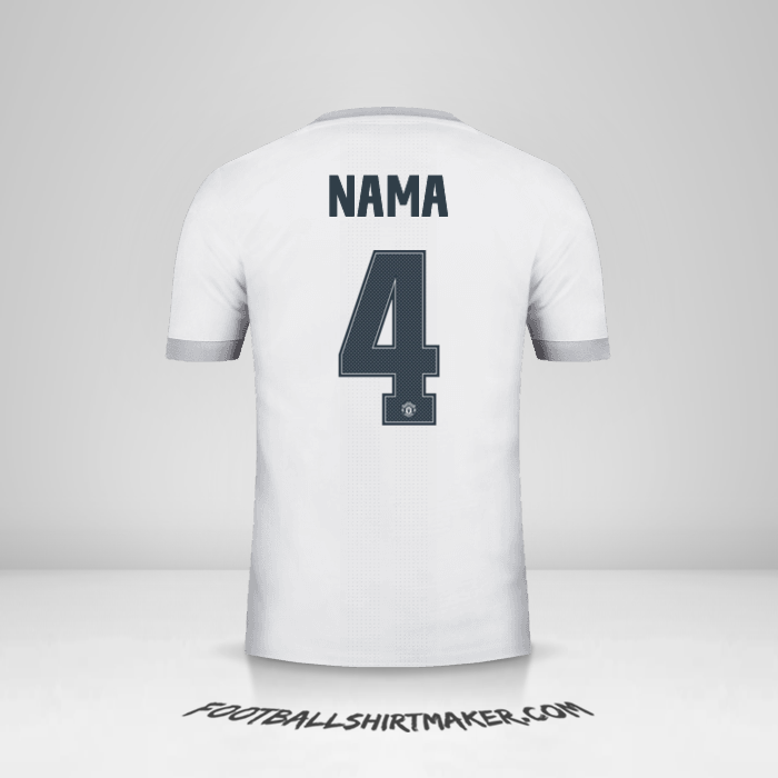 Jersey Manchester United Cup 2017/18 Ketiga -  nama - 4