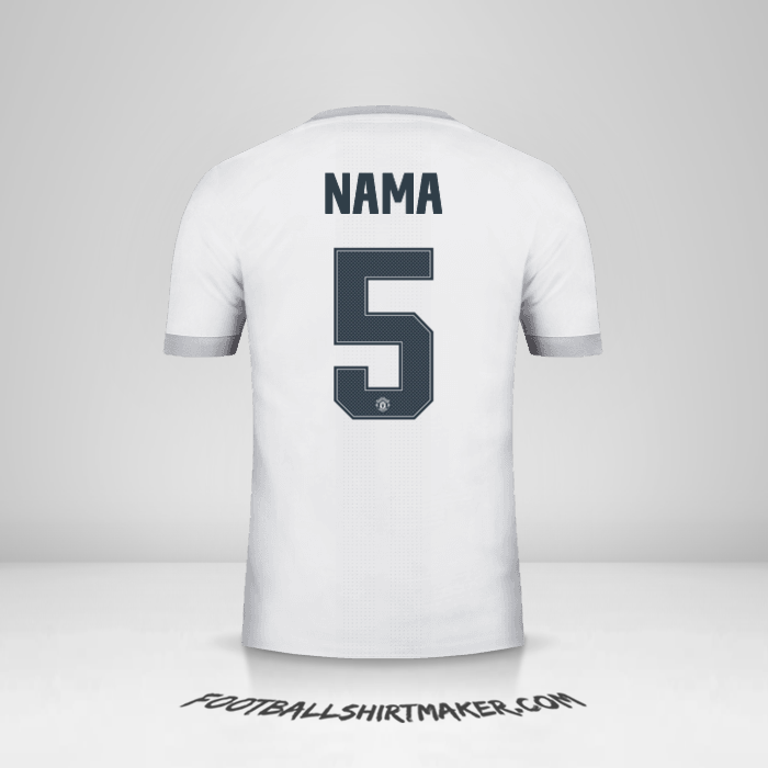 Jersey Manchester United Cup 2017/18 Ketiga -  nama - 5