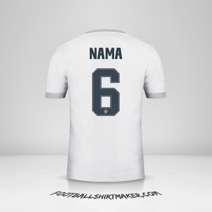 Jersey Manchester United Cup 2017/18 Ketiga -  nama - 6