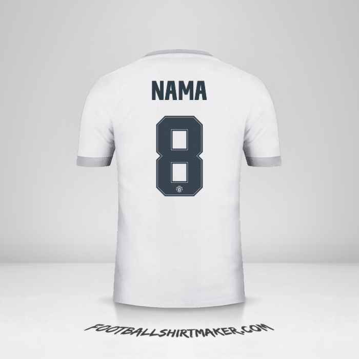 Jersey Manchester United Cup 2017/18 Ketiga -  nama - 8