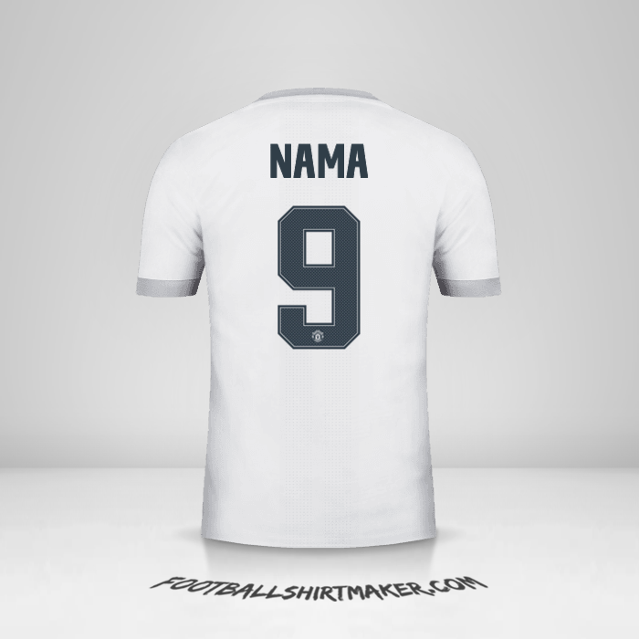 Jersey Manchester United Cup 2017/18 Ketiga -  nama - 9
