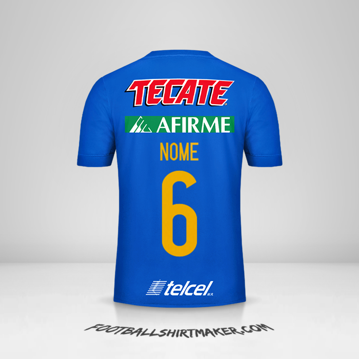 Maglia Tigres UANL 2017/18 Seconda -  nome - 6